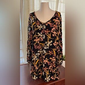 Xhilaration Floral Dress with Back Detail XXL